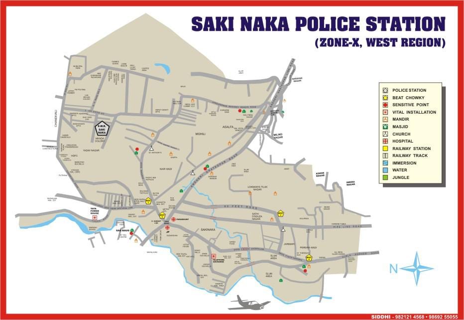 মুম্বাই Sakinaka মানচিত্র