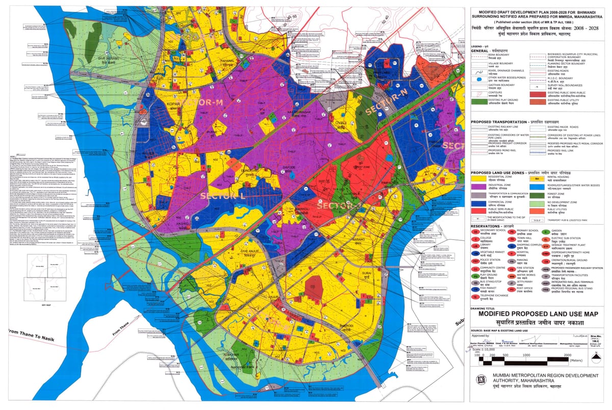 MMRDA জোন মানচিত্র ভিবান্দী