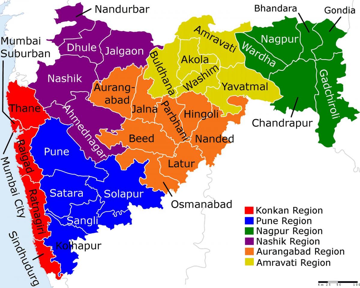 মানচিত্র, মহারাষ্ট্র, মুম্বাই