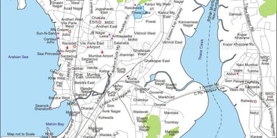 মানচিত্র মুম্বাই এর কেন্দ্রীয়